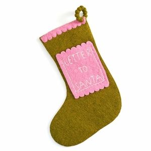 Arcadia Home "Letter to Santa" Christmas Stocking